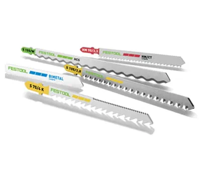 Applications of Festool jigsaw blades