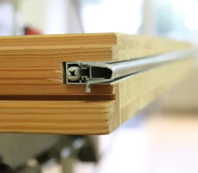  Screwing door seal into the groove