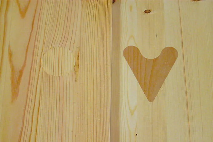 Repairing holes in wood
