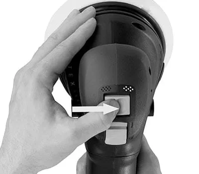 Intermediate sanding of the primer with the same settings