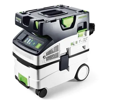 Always work with a dust extractor to protect the user and the machine