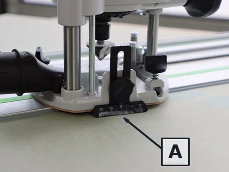 Inserting the cutter