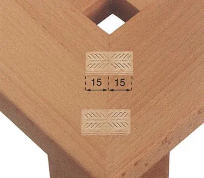 Set the routing depth to 15 mm.