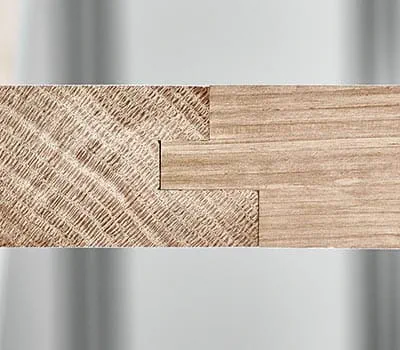 Cut the dowels to fit the ready-made holes