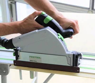 Cutting a panel out of GFRP