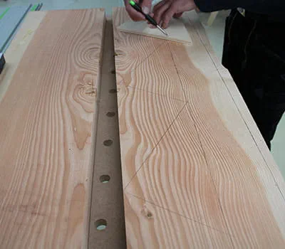 Marking the stair stringer