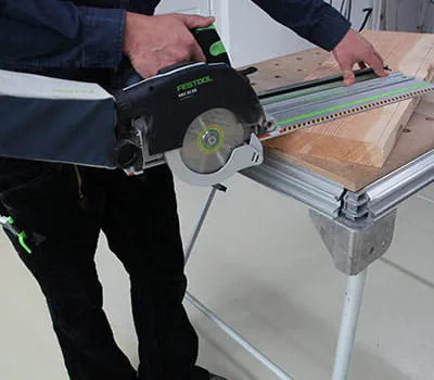 Sawing out the steps