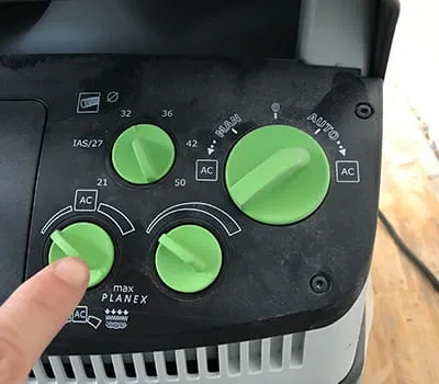 Setting the AC to full power