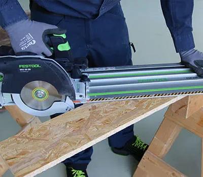 Cutting the template