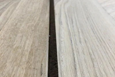 Cork strips in an expansion joint