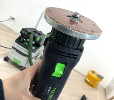 Setting the desired radius