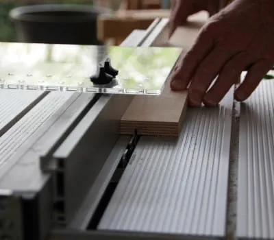 Grooving the bottom of the drawer