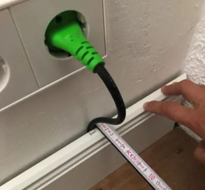 Mark the area to be notched