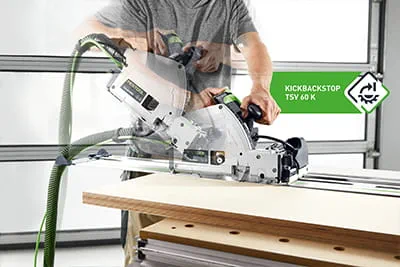 The new scorer plunge saw TSV 60 K from Festool in use