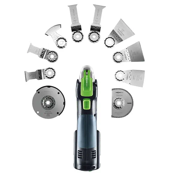 The Festool VECTURO OSC 18 cordless oscillating tool