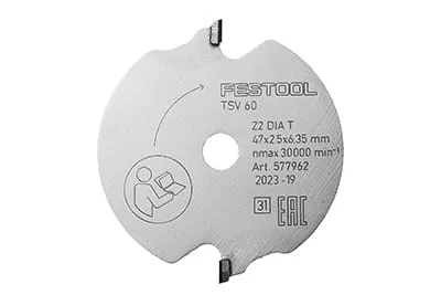 The scoring saw blade for the TSV 60 K from Festool