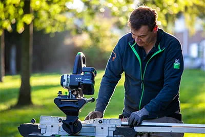 John Argyle working on a project