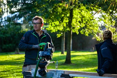 John Argyle working on a project