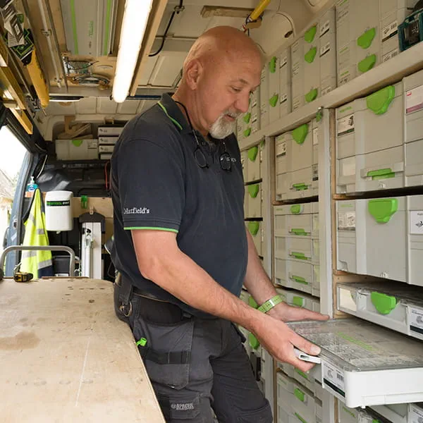 Mark Maxfield working with festool products