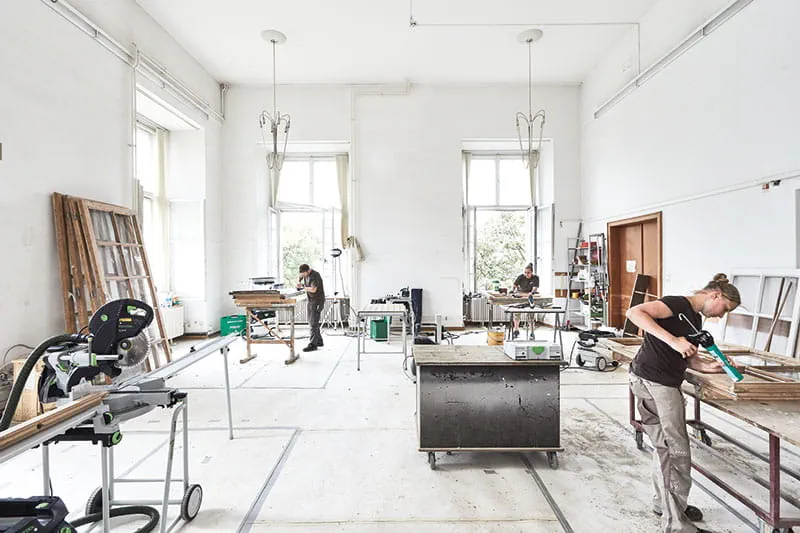 Renovation work in Darmstadt's residential palace with Festool machines