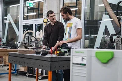 Carpenter work with the Festool tools