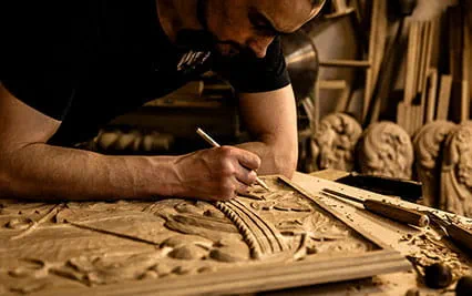 Carpentry work in the workshop of MebS Meble
