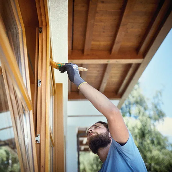 Paintwork at the construction site