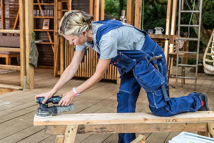 Machining the surface with the Festool power tools