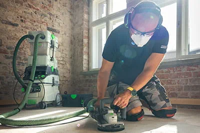 Seppo Heinämaa takes on a grinding task with the new RG 130