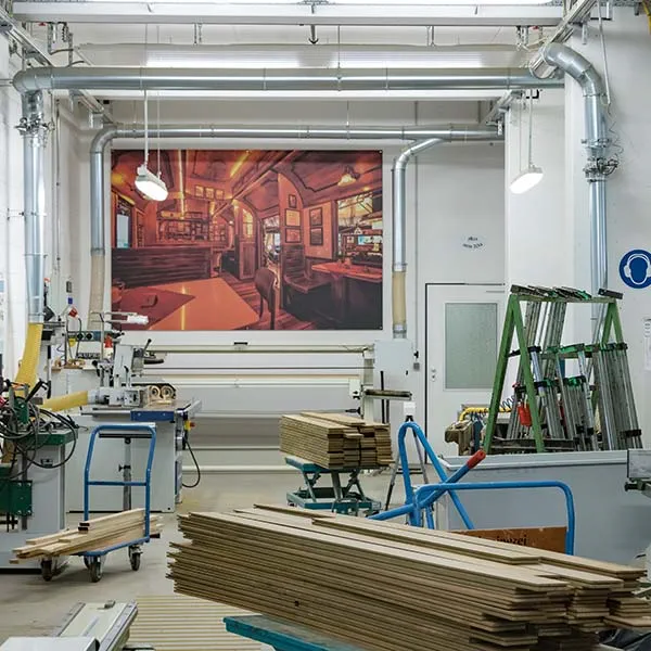 The workshop of the carpenter team at Europa-Park