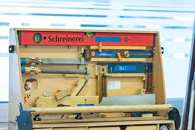 The workbench of the carpenter team of the Europa-Park