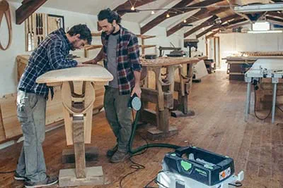 Working with the Festool dust extractor