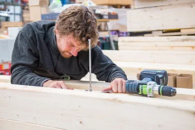 The Festool cordless drill in operation